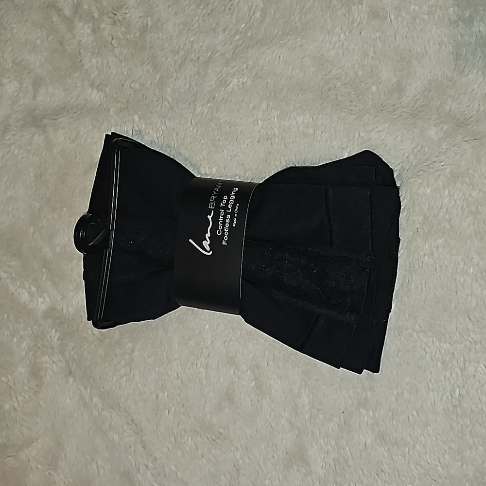 Lane Bryant lace black leggings